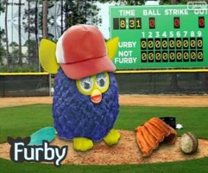 пазл Furby играет в бейсбол